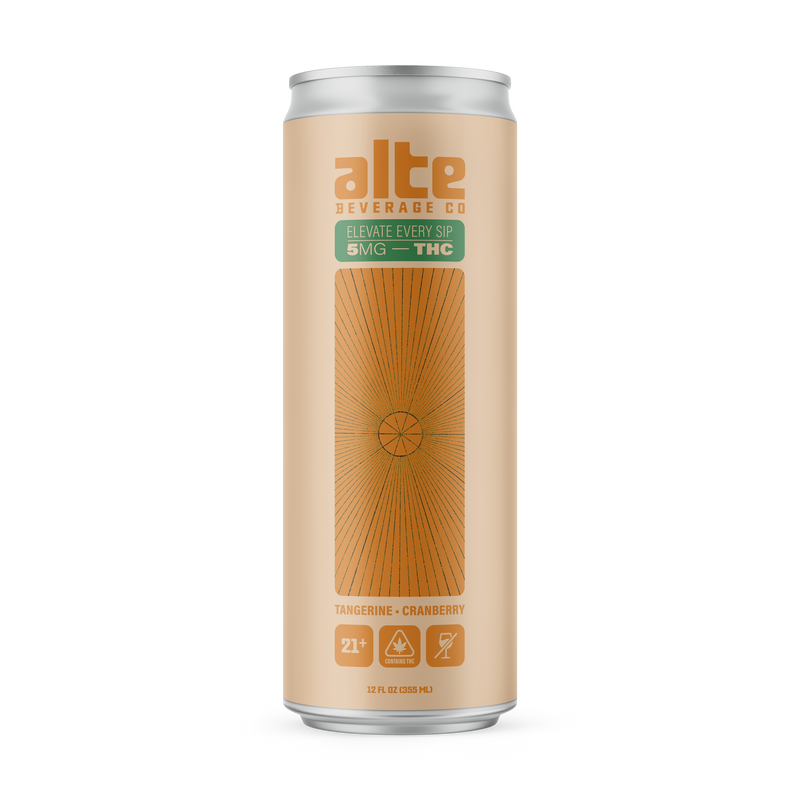 Single 12 oz. can of Alte Beverage Tangerine Cranberry