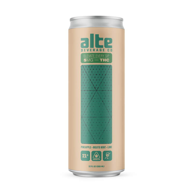 Single 12 oz. can of Alte Beverage Mojito Mint, Lime